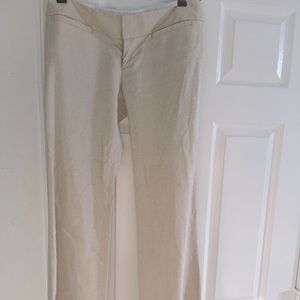 Alice + Olivia linen/cotton sheen trousers  - 4.